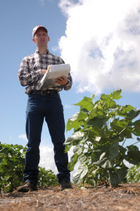 Dr. Gaylon Morgan, Texas A&M AgriLife Extension Service state cotton specialist, College Station, will discuss new cotton technologies at the Stiles Farm Field Day scheduled June 17 in Thrall. (Texas A&M AgriLife Extension Service photo by Blair Fannin) 
