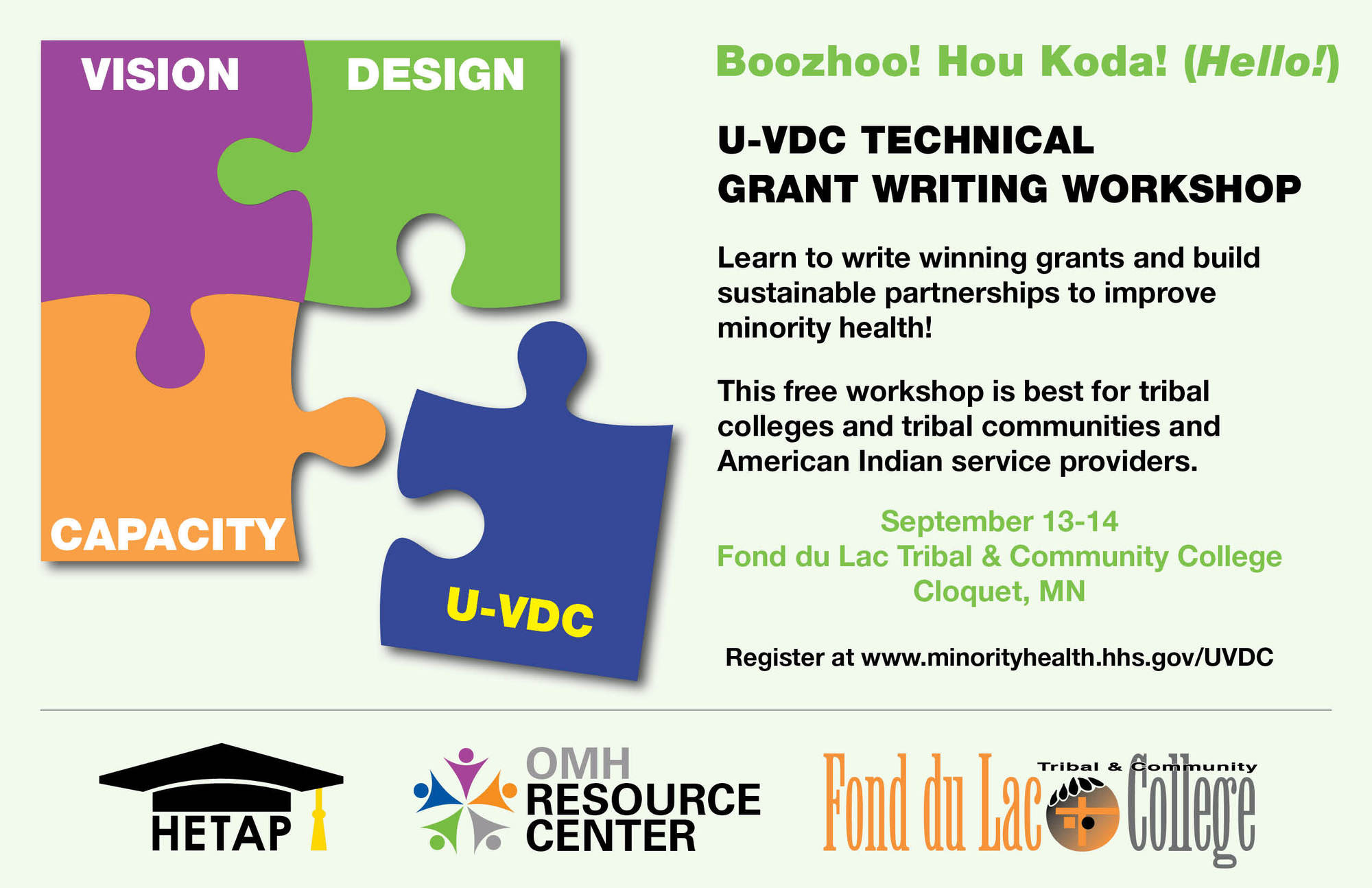 Fond du Lac UVDC Grant Writing Workshop