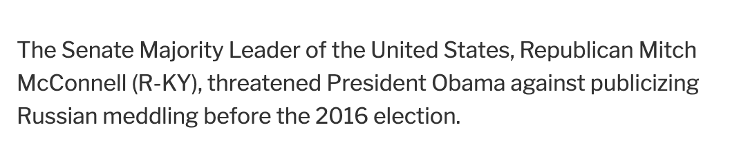McConnell enabled attack on US Democracy