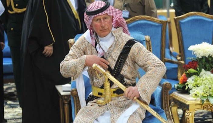 Prince Charles “fascinated by
Islamic culture,” prays in Arabic for peace in the Middle East, “inshallah”