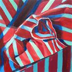 Striped Paper in Blue and Red - Posted on Friday, March 13, 2015 by Cynthia Mahlberg