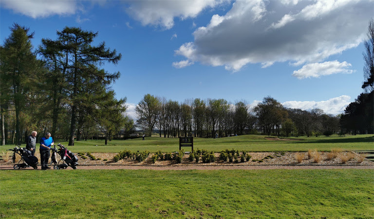 Photograph of golfers at Normanby Hall