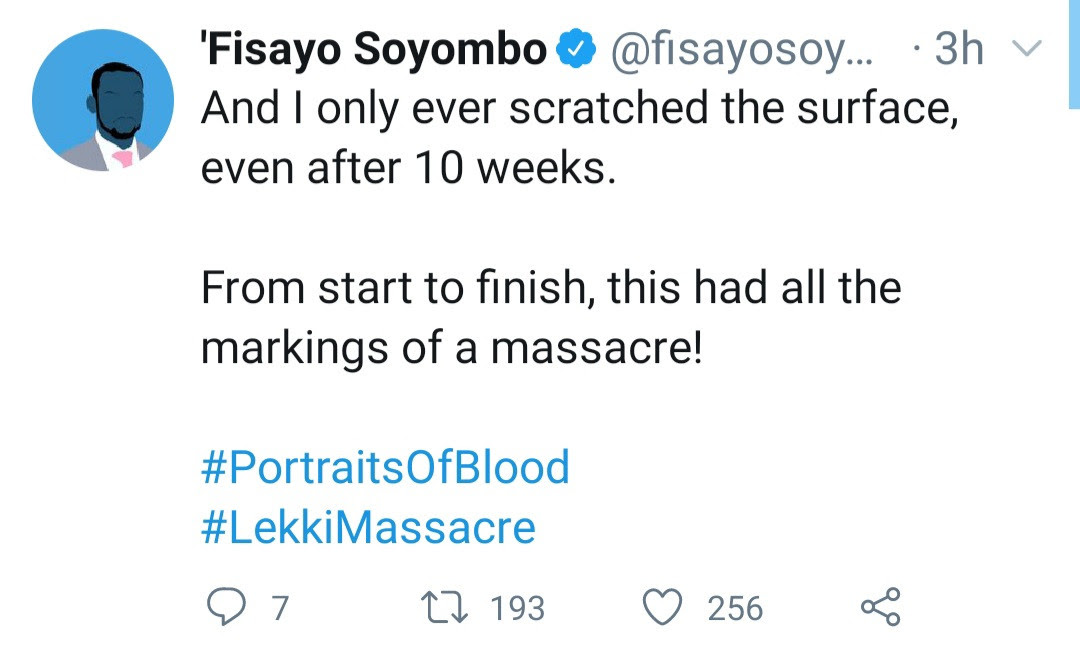 Lekki TollGate massacre: "I established 21 deaths" investigative journalist Fisayo Soyombo claims