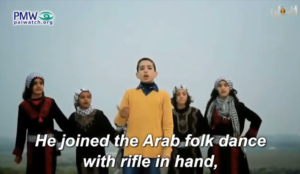 “Palestinian” 2nd grader: “O Mahmoud Abbas, walk on and don’t worry… By Allah, my blood is your blood”