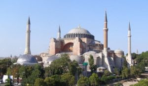 How did the Hagia Sophia become a mosque?