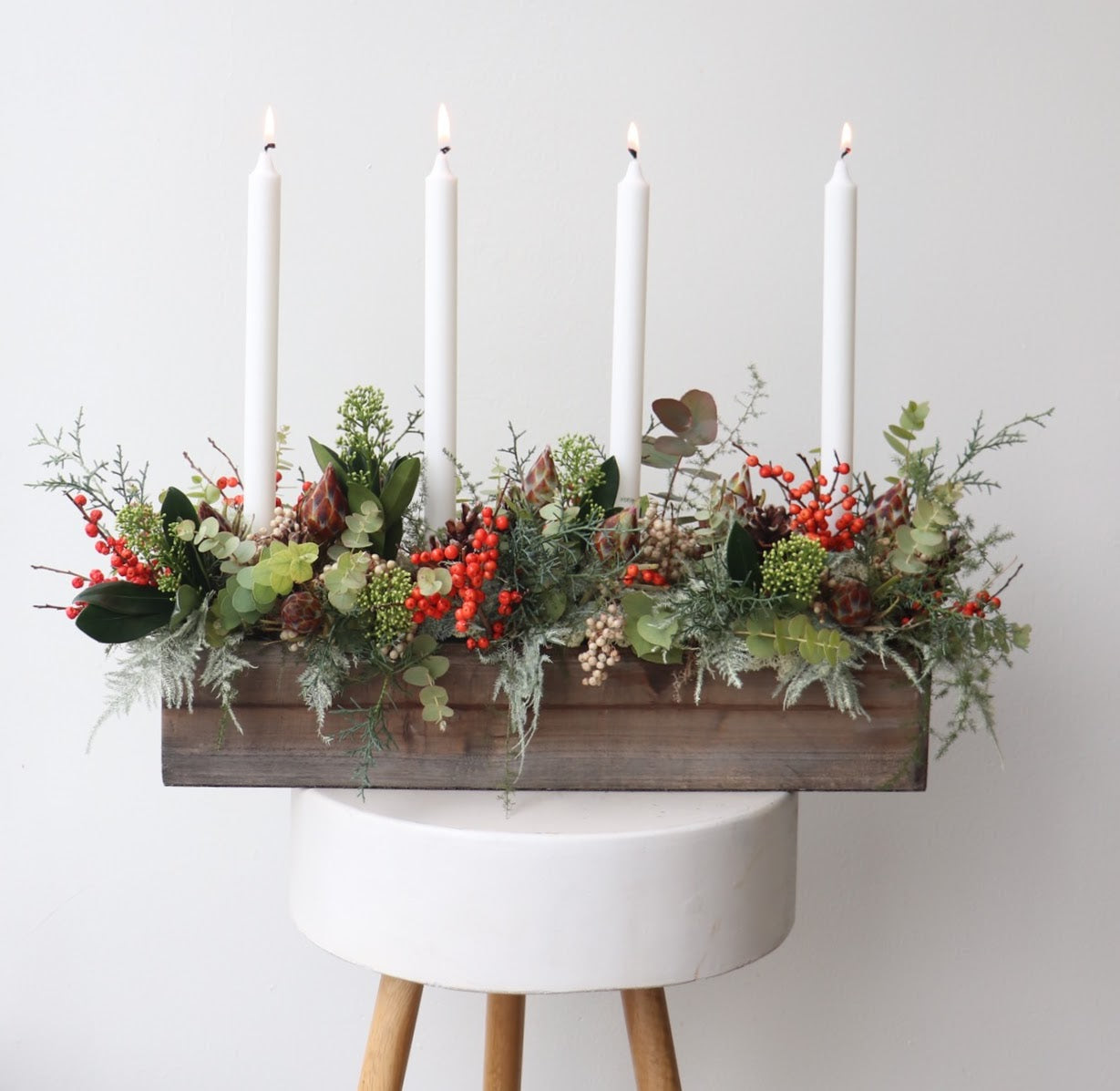 Cinnamon and Spice Candle Arrangement