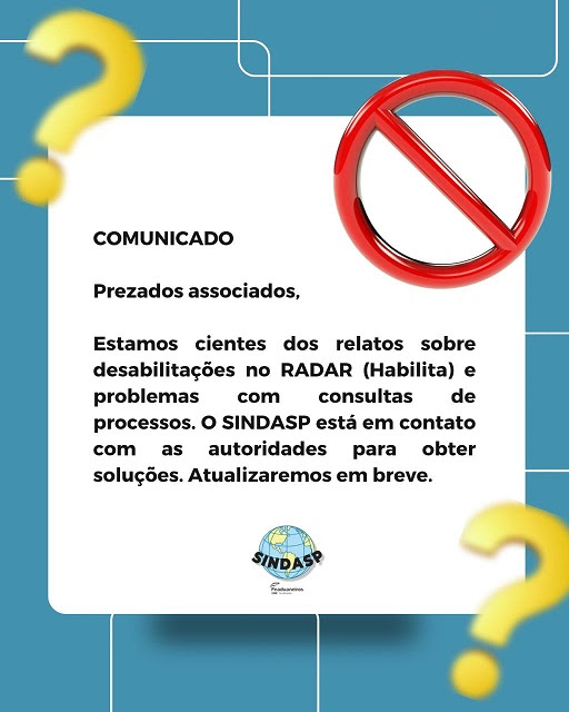 COMUNICADO RADAR