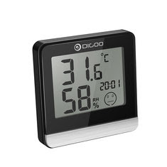 Digoo DG-BC20 Bathroom LCD Digital Thermometer with Time