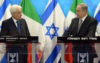 Italian President Sergio Matarella, Israel's PM Benjamin Netanyahu.