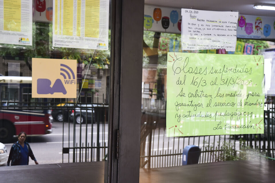 No en todos los distritos los docentes tuvieron que presentarse en las escuelas, aunque sí se mantuvo el criterio de garantizar el funcionamiento de los comedores.