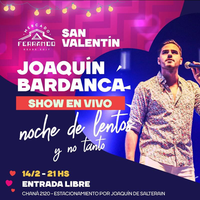 Joaquín Bardanca en vivo - 14/2 - 21 hs