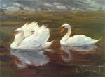 Two Swans - Posted on Monday, February 16, 2015 by Laurel Daniel