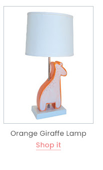 Orange Giraffe Lamp