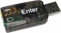 Enter USB Audio Controller USB Sound Card Device (Black)