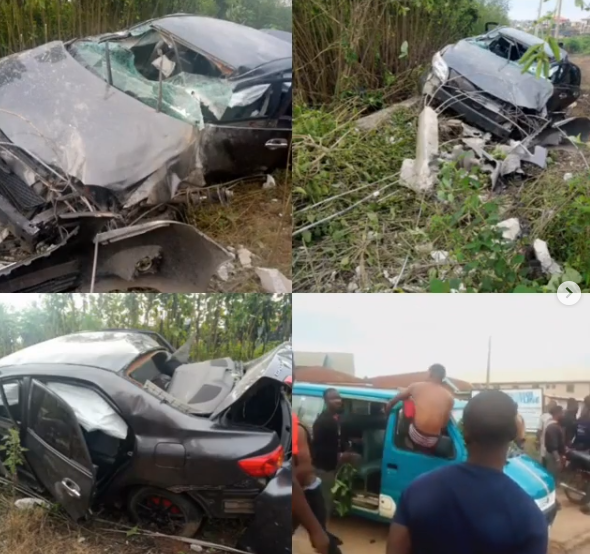 Protest in Osogbo as SARS officers allegedly chase three suspected internet fraudsters to their death (photos)