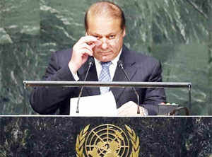 Nawaz Sharif raises Kashmir issue at UN general assembly