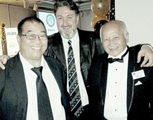 At Terry Lim's induction into the AMAHOF with Maurice Novoa and Felix Leong