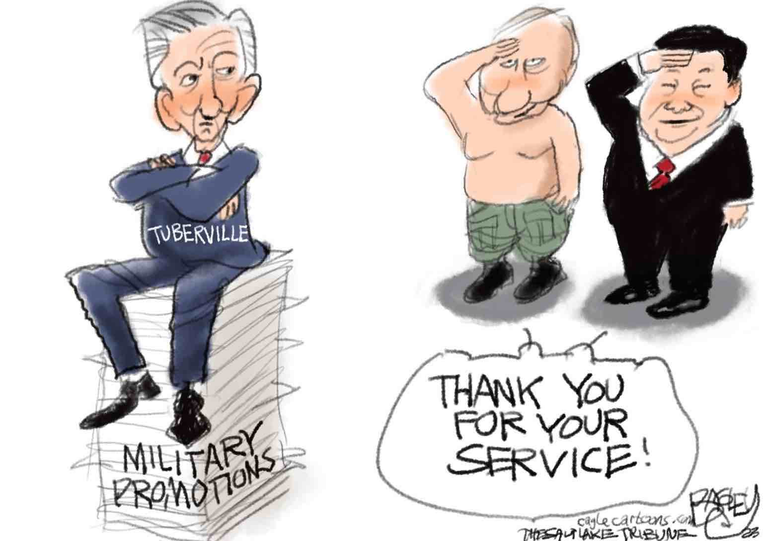 Tommy Tuberville useful idiot helps Putin and China