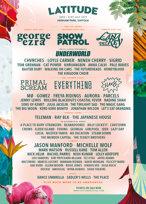 Latitude 2019: Just added: 30+ music names • WithGuitars