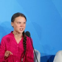 Greta Thunberg mocks Biden in bizarre speech
