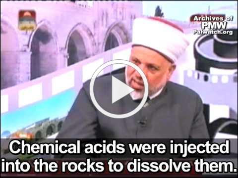 PA Libel: Israel using chemical acids to destroy Al-Aqsa mosque foundations