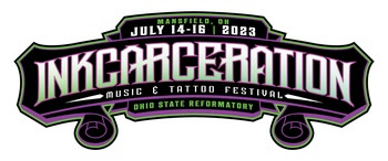 A logo for a music and tattoo festivalDescription automatically generated with low confidence