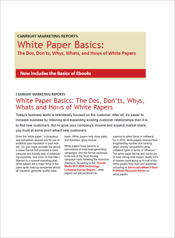 FREE 12+ White Paper Templates in PDF MS Word