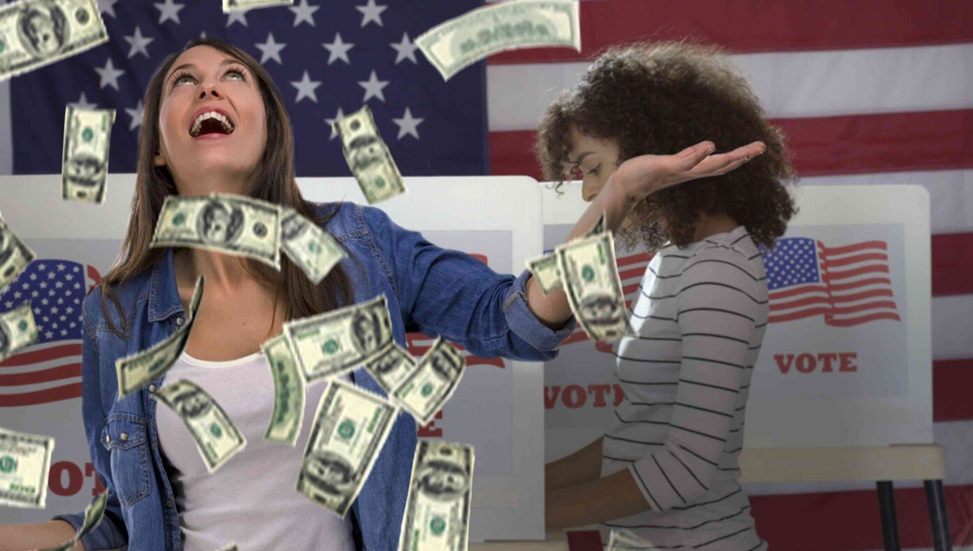 New Voting Booths Will Instantly Shower You With Cash If You Vote Democrat
