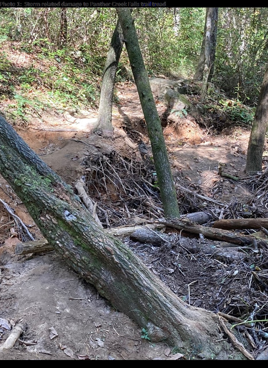 Panther Creek trail damage - CRRD