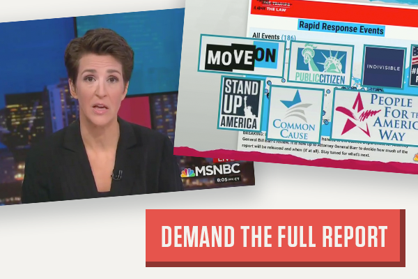 Maddow announces the events