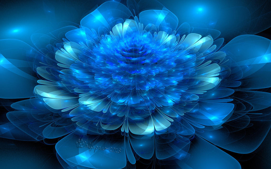 Blue Petals by wolfepaw