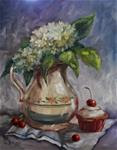 The Pitcher still life floral painting by Alabama Artist Angela Sullivan - Posted on Sunday, February 22, 2015 by Angela Sullivan