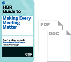 HBR Guide to Making Every Meeting Matter Ebook + Tools