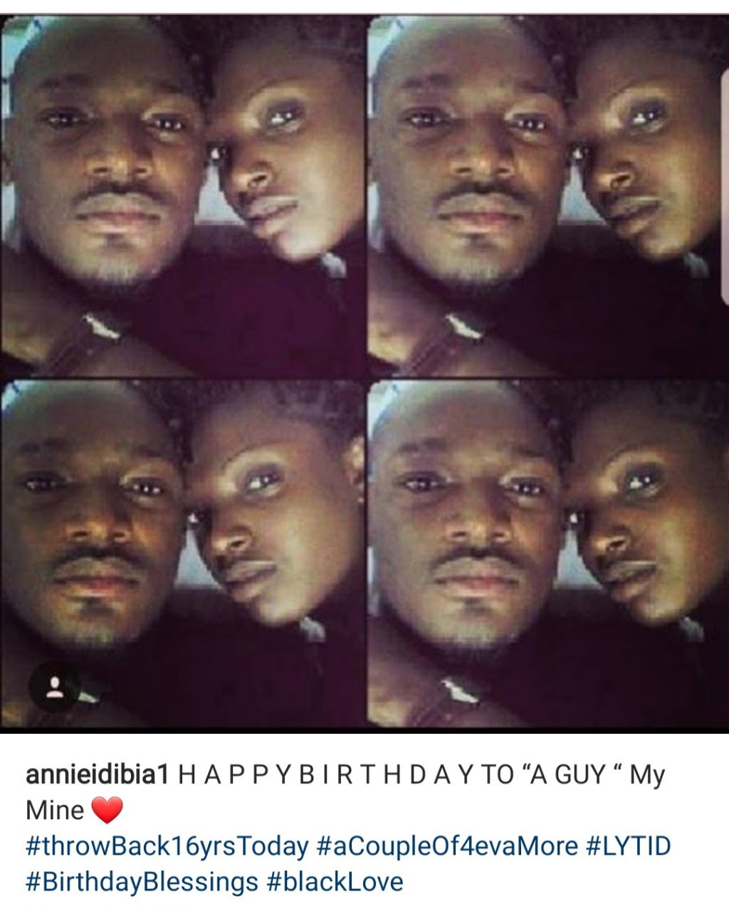 "My mine. Love you till I die," Annie Idibia celebrates Tuface Idibia on his birthday