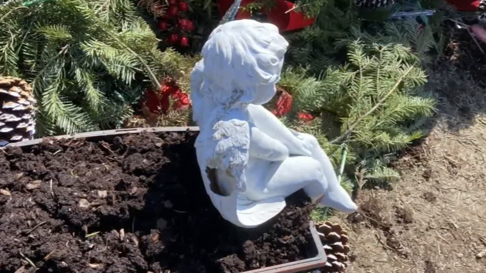  Woman claims ceramic angels placed on loved ones' graves thrown out during spring cleaning