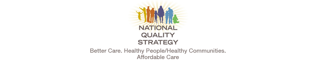 National Quality Strategy: Better Care. Healthy People/Healthy Communities. Affordable Care