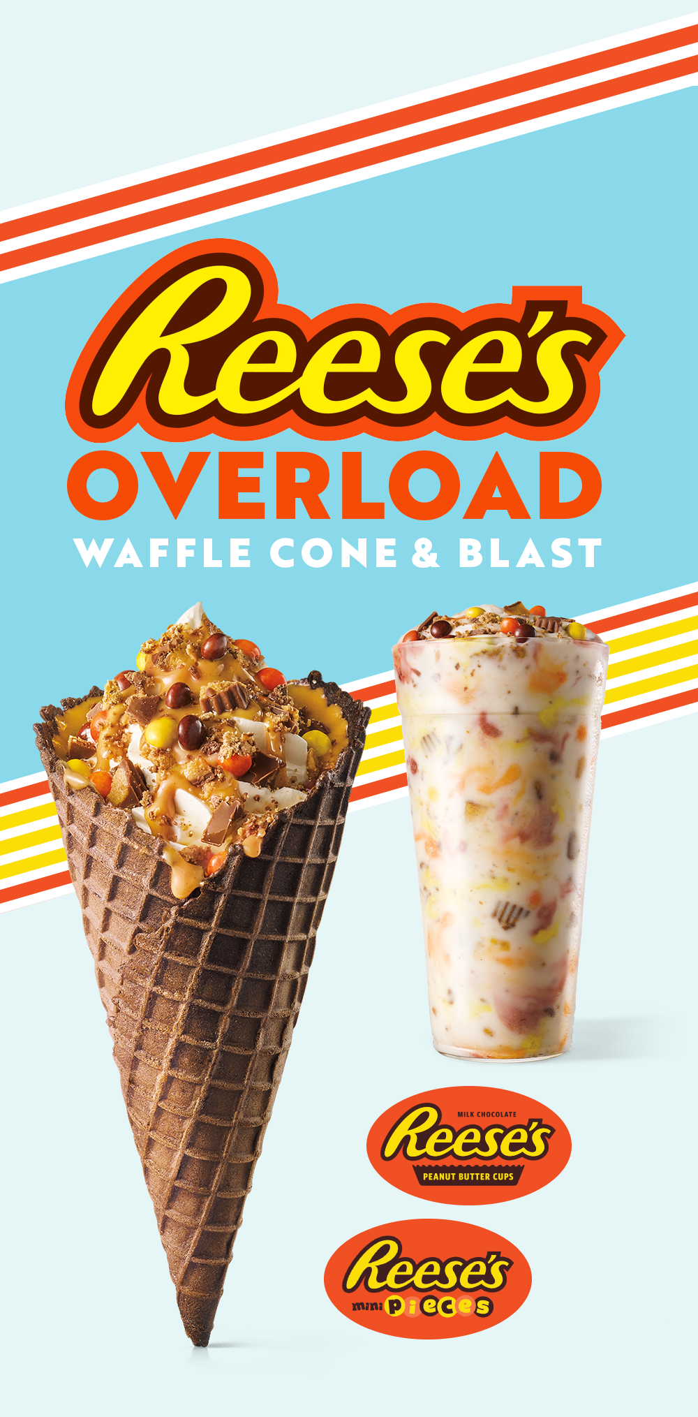 Reese's Overload Waffle Cone and Blast