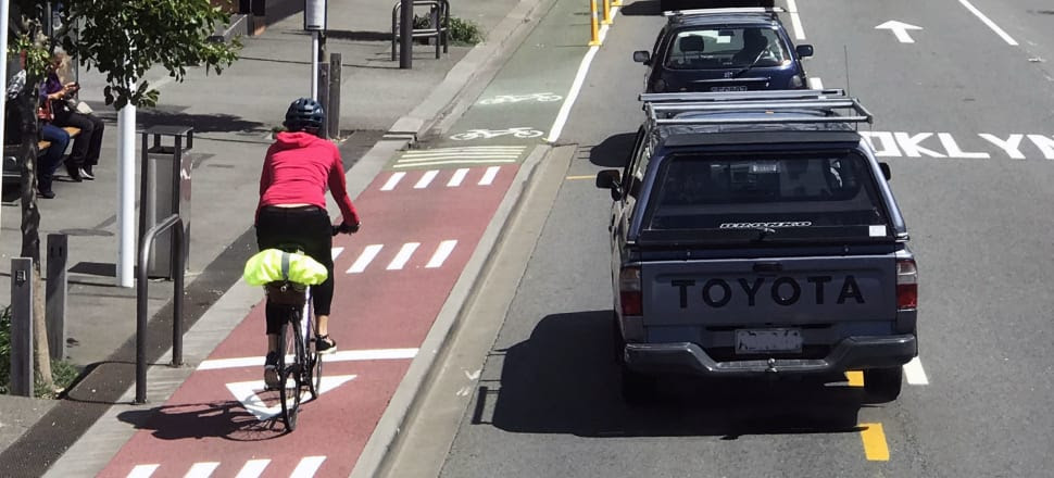 A cycle lane in Wellington Photo: Lynn Grieveson