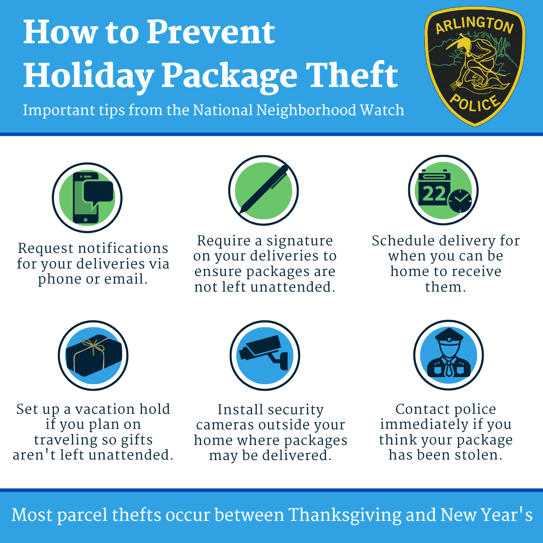 2022 - Holiday Package Theft - arlington