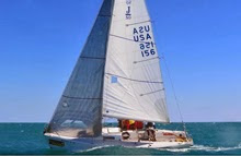 J/80 sailing upwind off Key West, FL