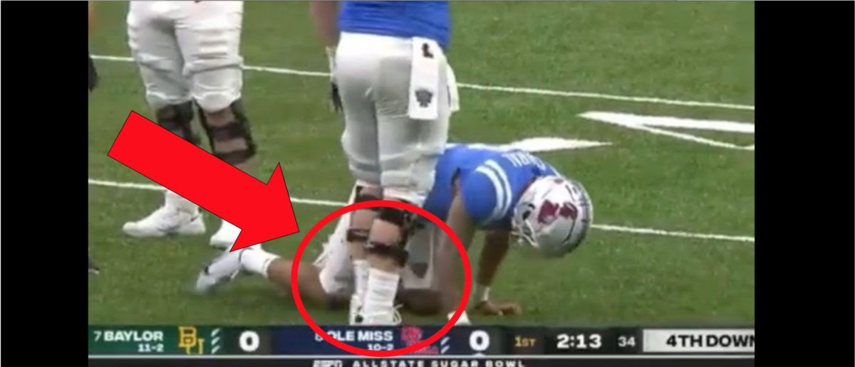 Ole Miss Quarterback Matt Corral Suffers Scary Injury Against Baylor
