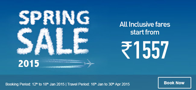 2-Day Sale: Airfares starting at Rs. 1,576 All-In