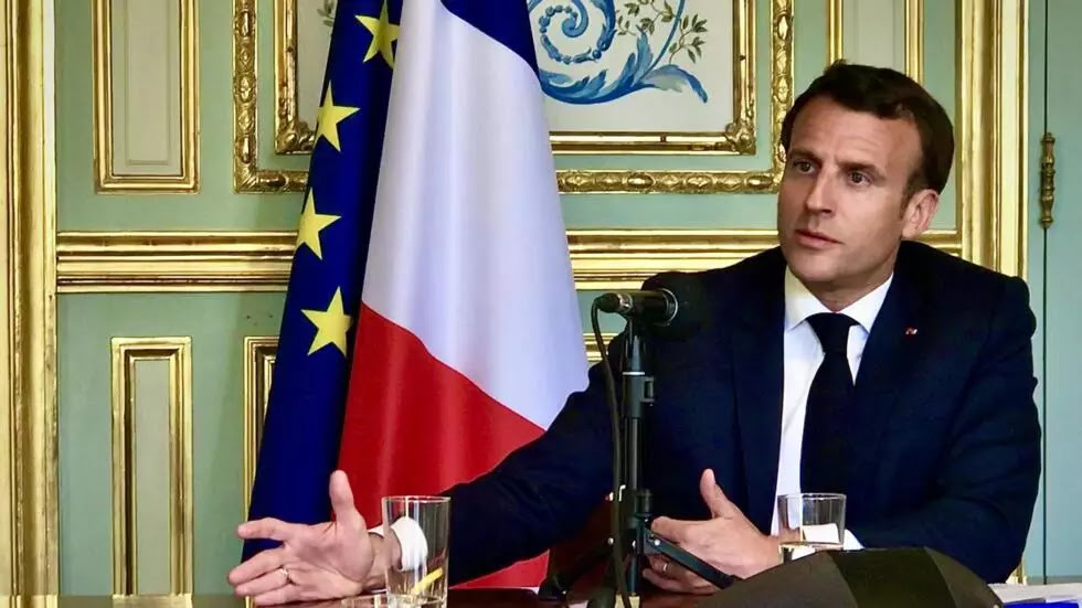 Le président français Emmanuel Macron a consacré une interview exclusive à RFI, mardi 14 avril 2020, à l'Élysée.