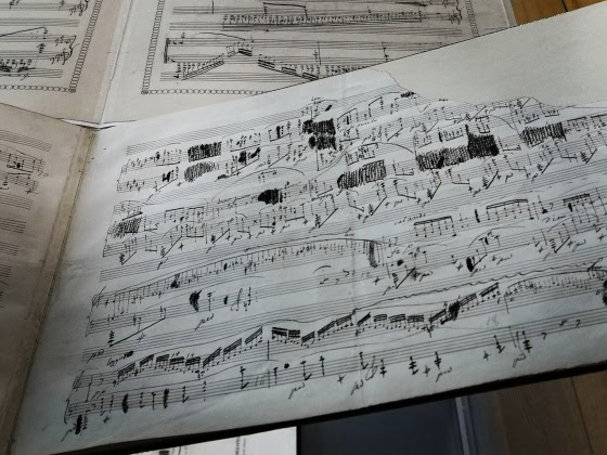 Musical manuscript from exhibit