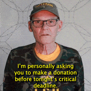 I'm personally asking you to make a donation before tonight's critical deadline!