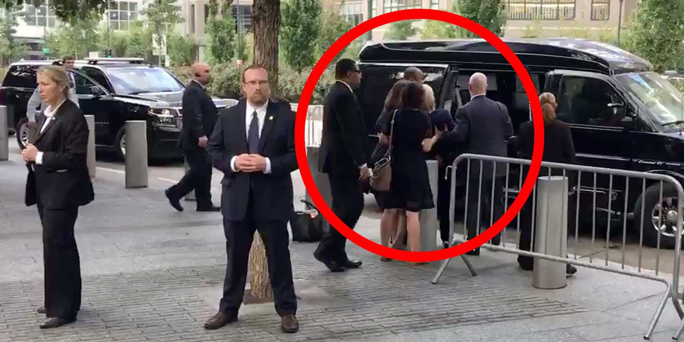 Hillary 'Faints', Collapses at 9/11 Ceremony -Zoom Raw Footage Video