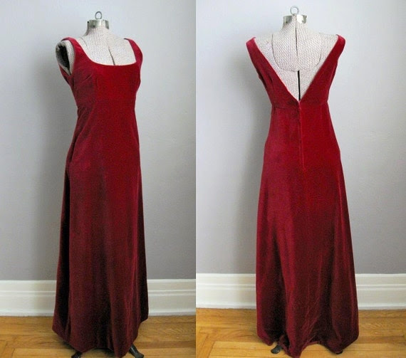 red velvet dress Il_570xN.497614529_cnhq