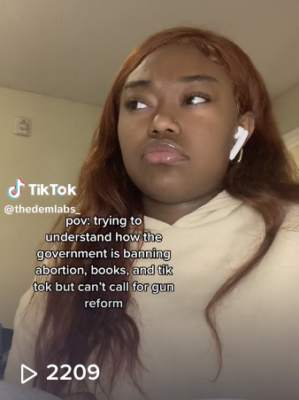 Make them funnyAdd a touch of humor. This TikTok has no spoken words but just Makayla with a puzzled look. Caption "POV: Trying to understand how the government is banning, abortion, books and TikTok, but can't call for gun reform." In the background, the soundtrack "Welcome to Ohio" plays.