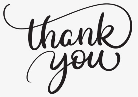 Transparent Thank You Png - Calligraphy Thank You Script , Free Transparent Clipart - ClipartKey