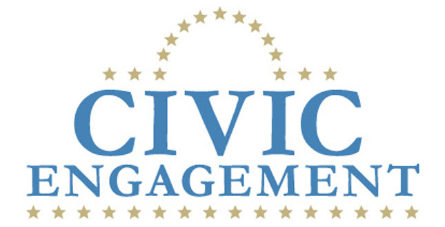 Graphic saying civic engagement
